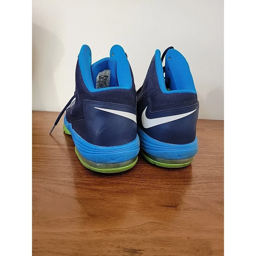 Nike Air Max Stutter Step 2 Mens Blue Green Basketball Shoes 653455-400 Size 11